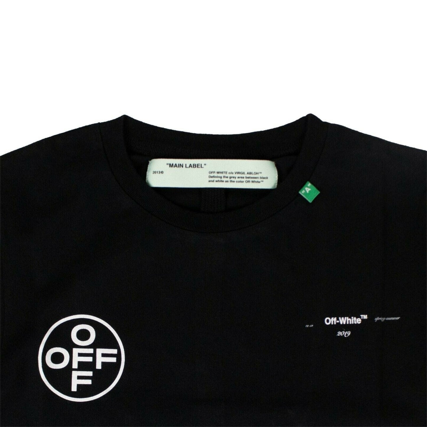 Cotton Stencil Arrow T-Shirt - Black