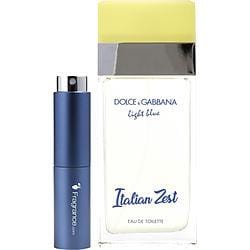 D & G Light Blue Italian Zest By Dolce & Gabbana Edt Spray .27 Oz (travel Spray)