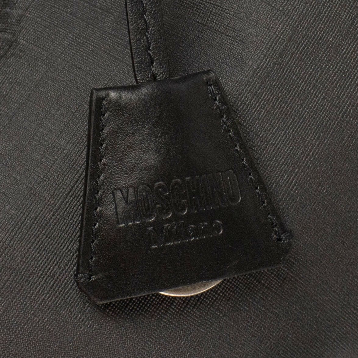 Bear Transformer Faux Leather Backpack - Black