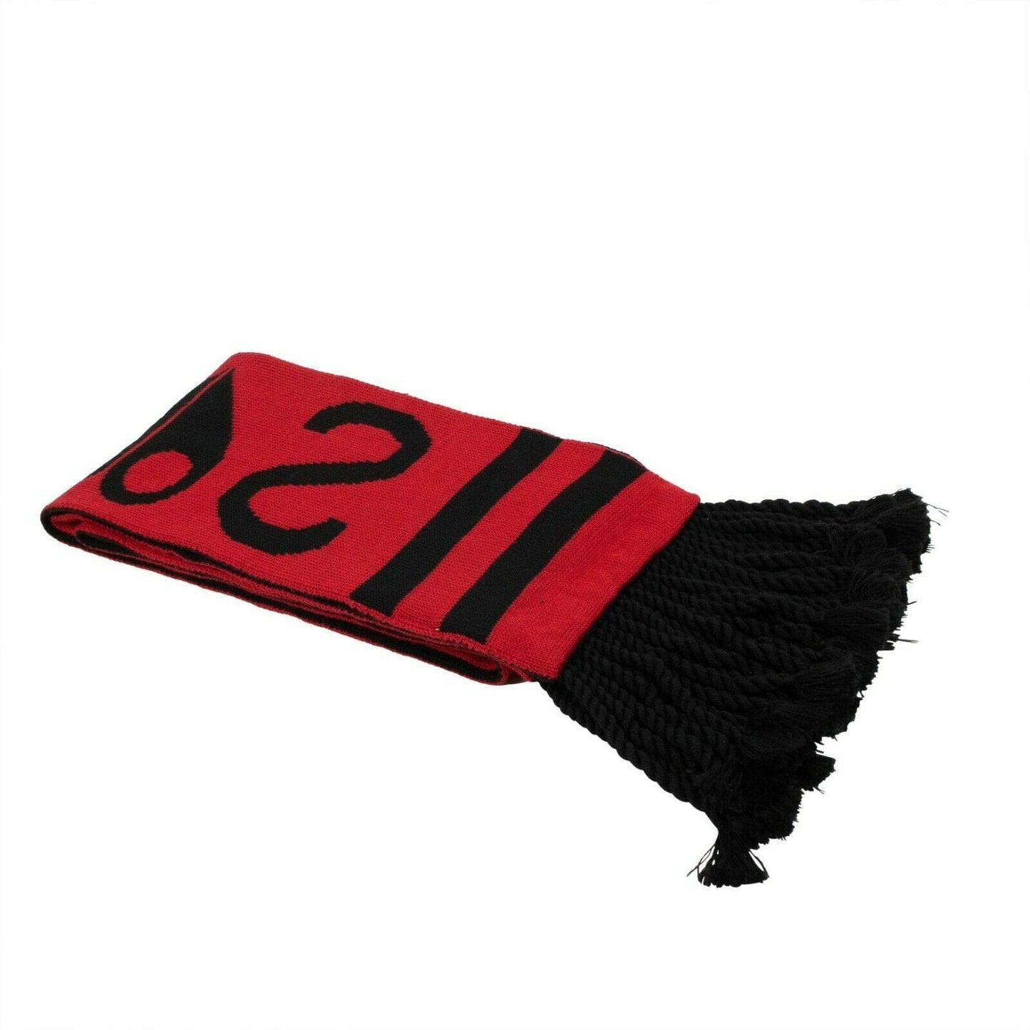 Women's Wool Blend 'Sorry Not Sorry' Scarf - Black And Red