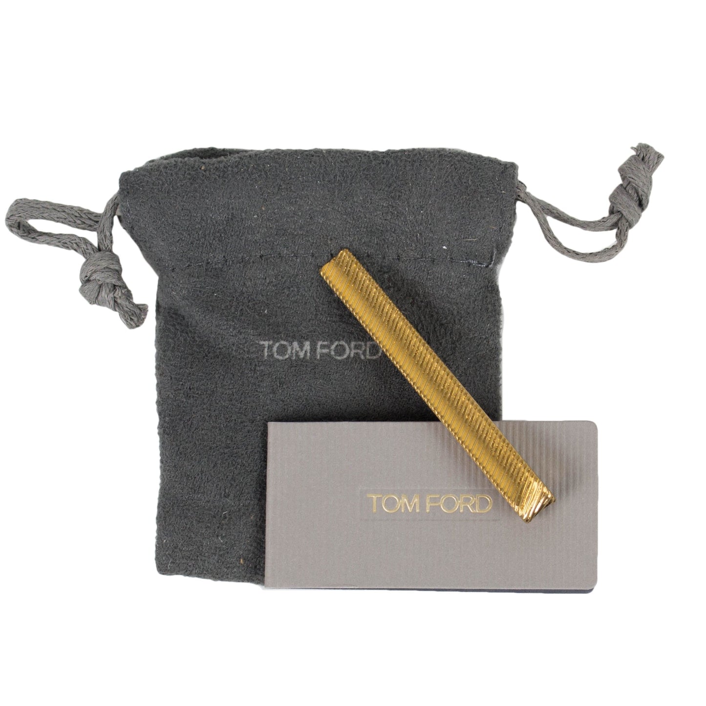 Brass Diagonal Tie Bar - Gold