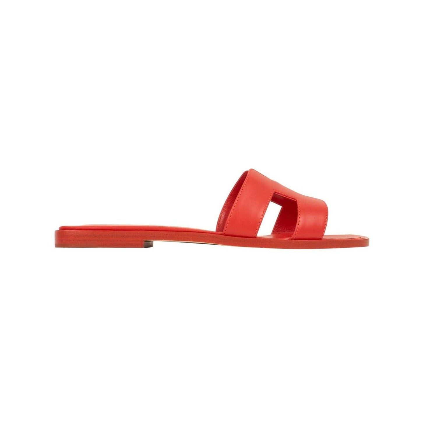 Calfskin Leather "Oran" Sandal - Red