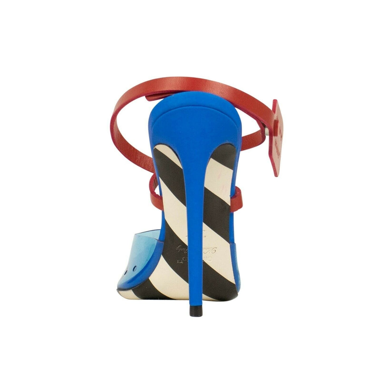 Zip-Tie Jelly Mules Heels - Blue