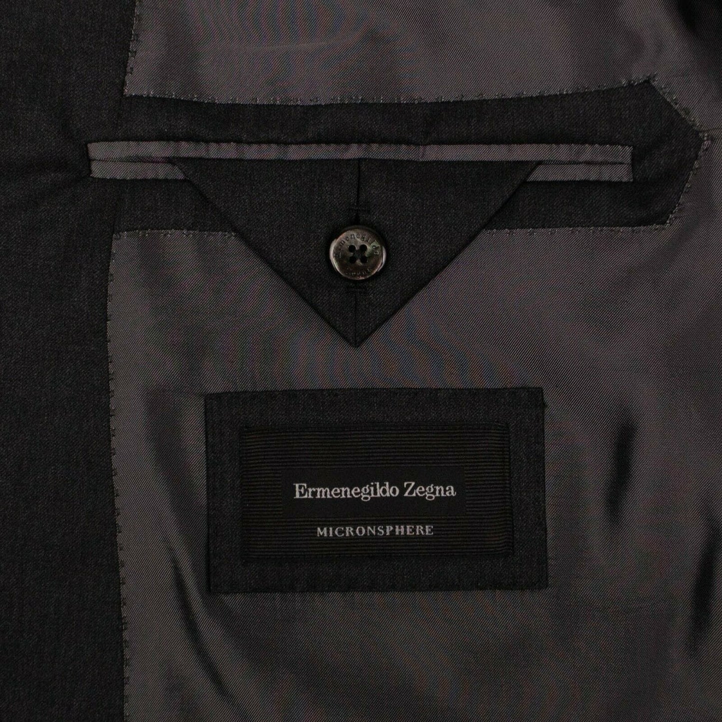 Wool Two Button Suit - Gray