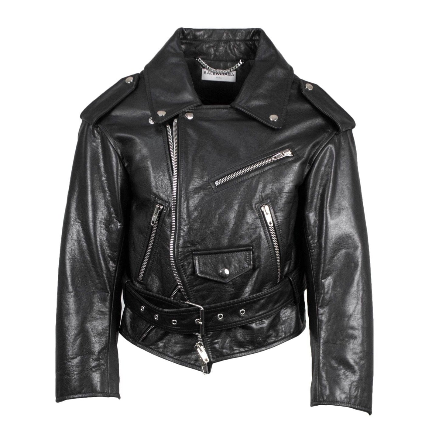 Black Leather Motorcycle Jacket
