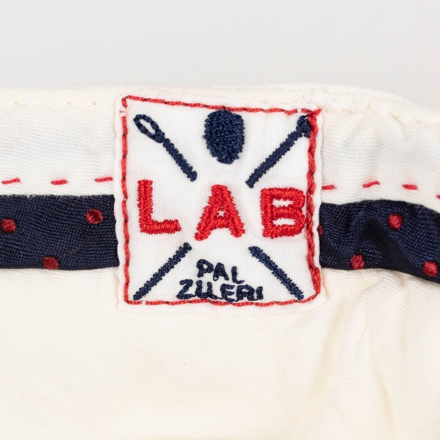 White Cotton Blend Jeans Pants