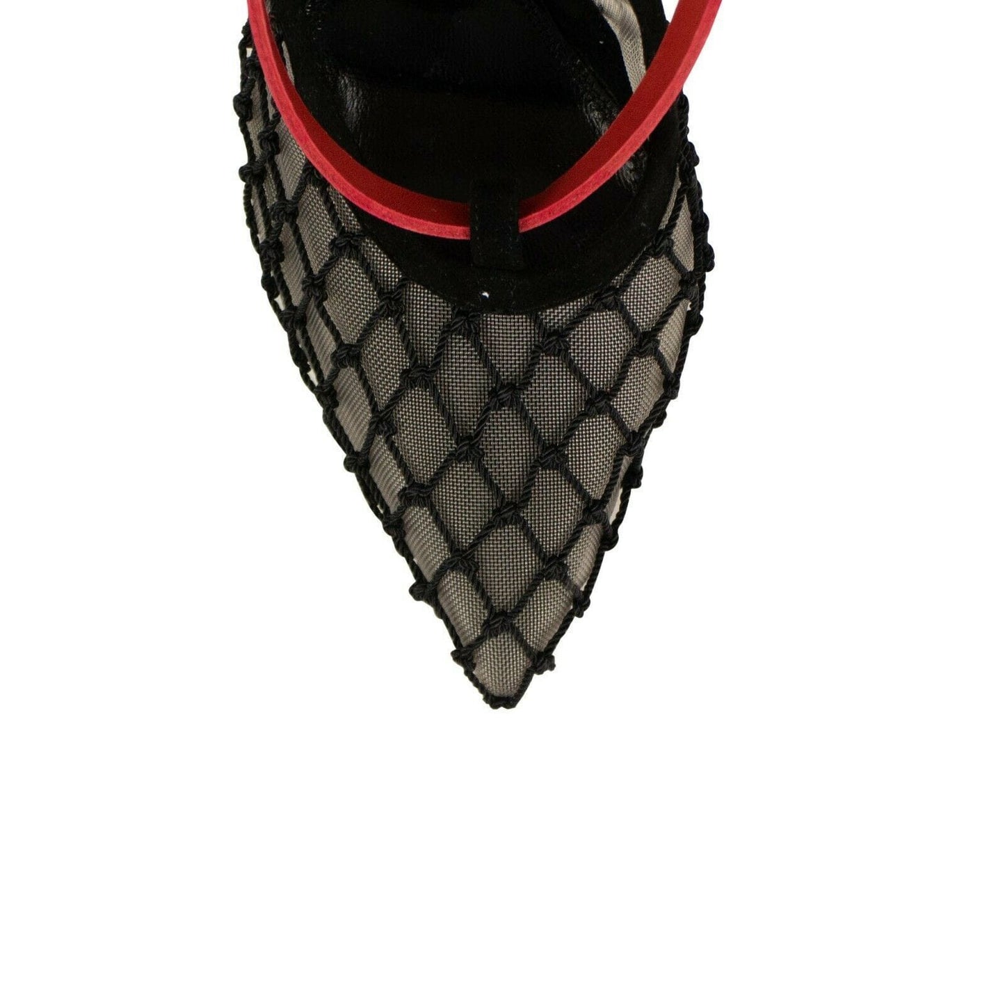Zip-Tie D'Orsay Heels - Black