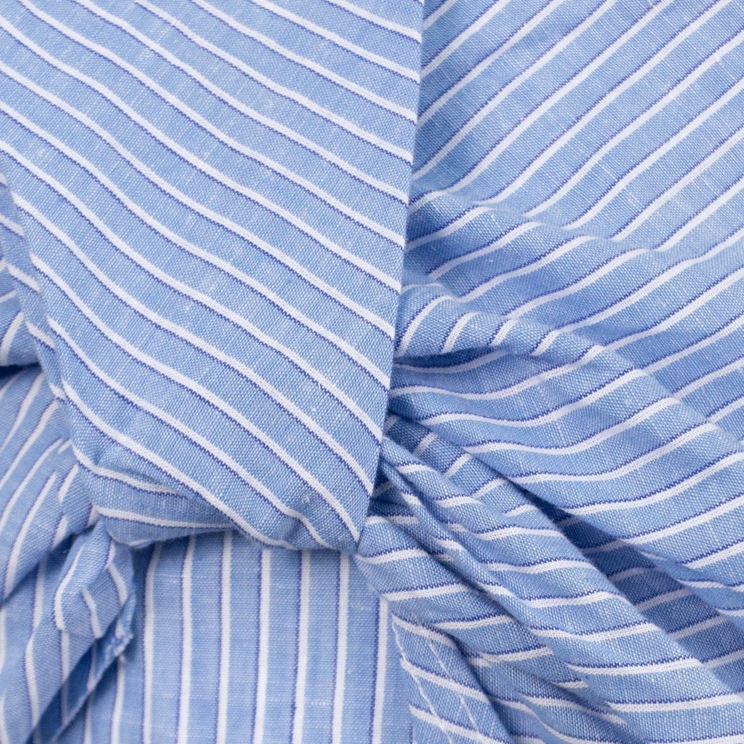 Malibu Striped Off Shoulder Dress - Light Blue