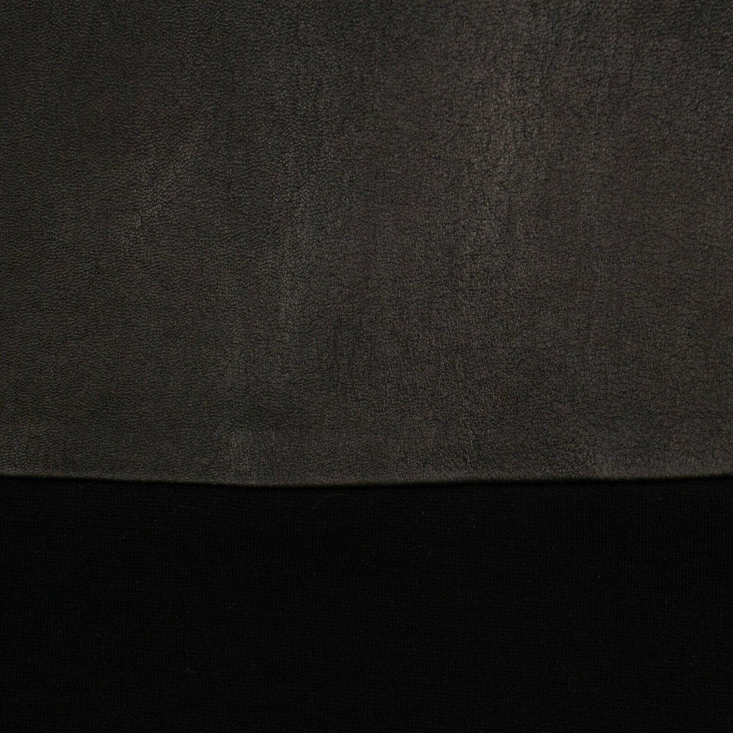 Leather Deep V-Neck Bodysuit - Black