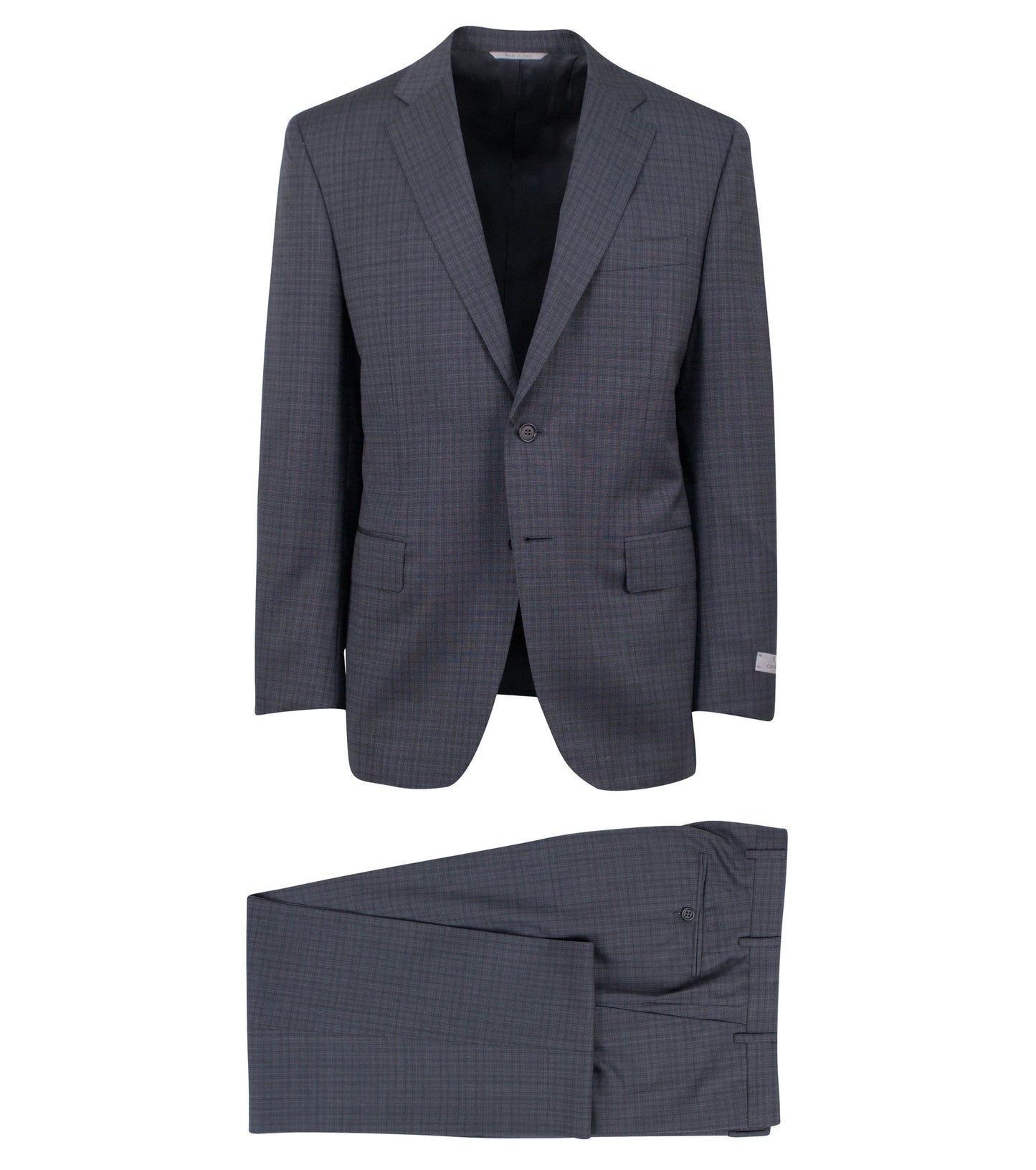 Water Resistant Wool 2 Button Slim Fit Suit - Gray