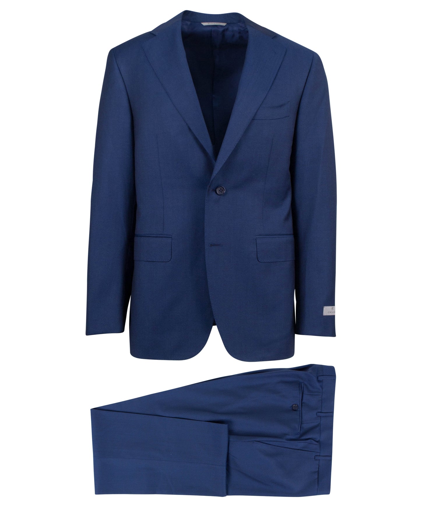 Wool 'Water Resistant' 2 Button Suit - Blue