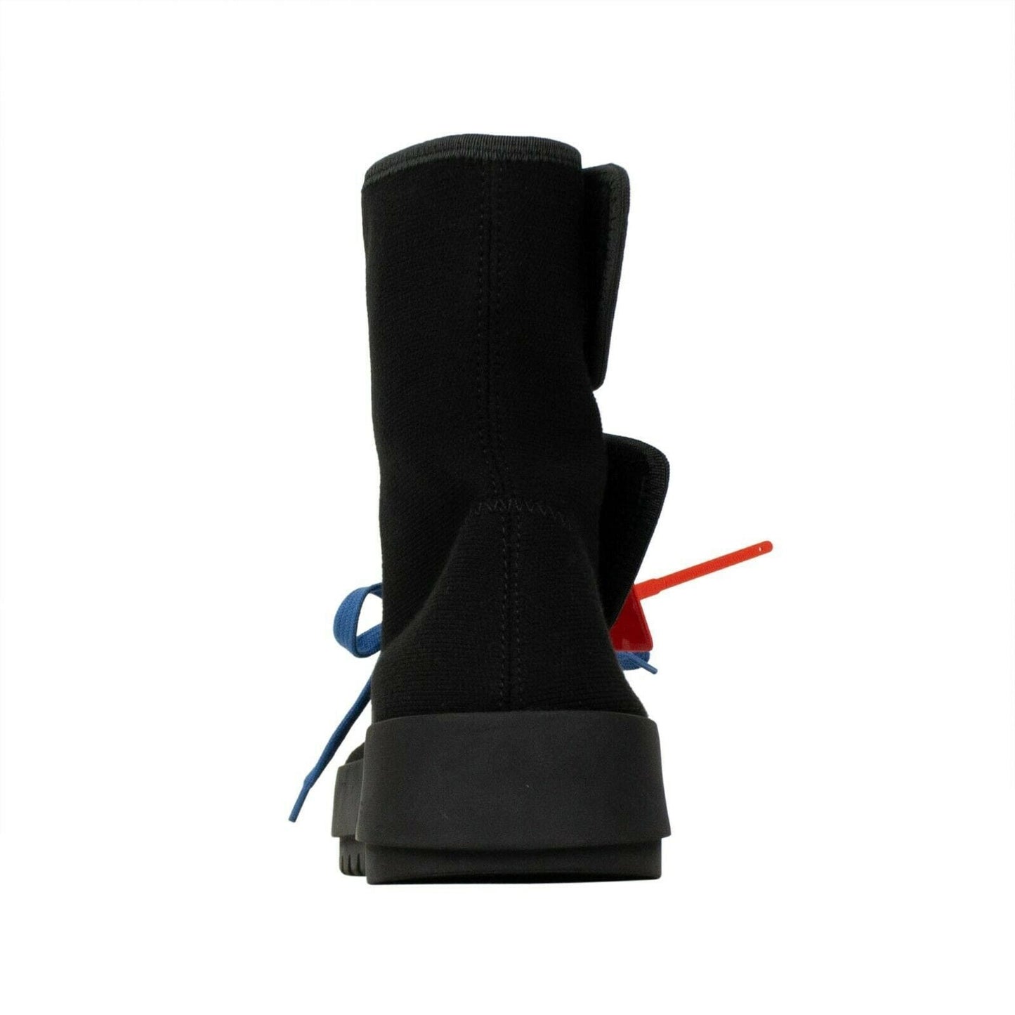 Women's Moto Wrap High Top Sneakers - Black / Orange