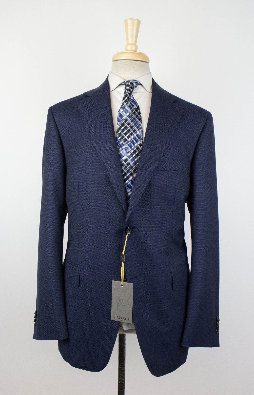Water Resistant Wool 2 Button Slim Fit Suit - Blue