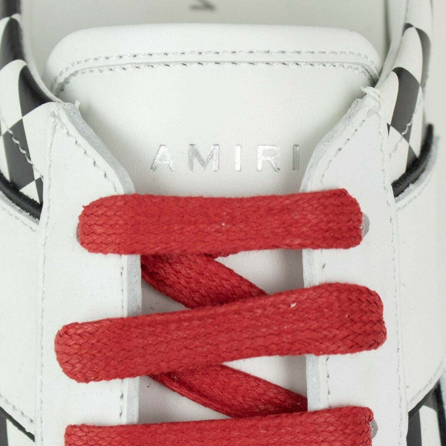 Viper Check Leather Sneakers - Black / White