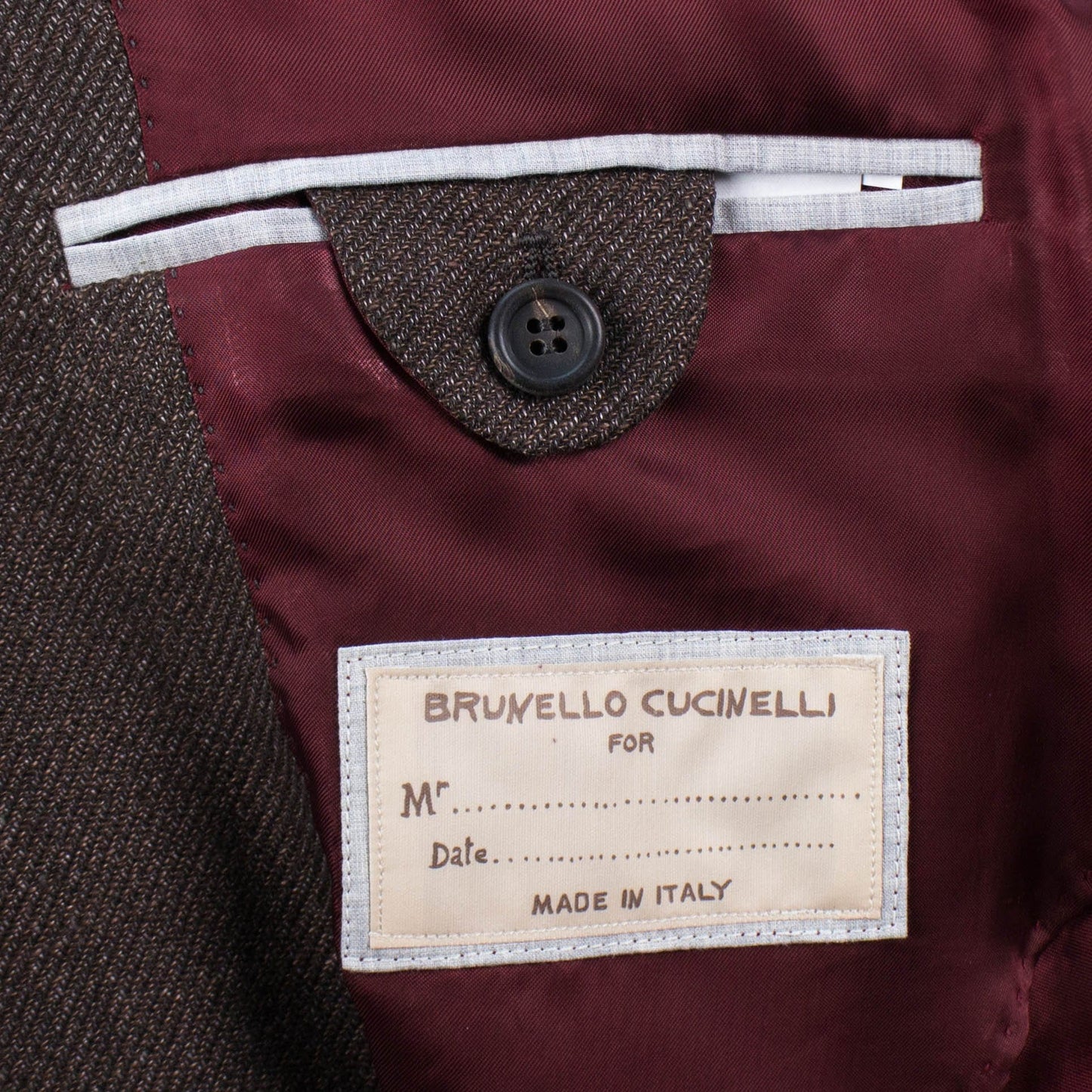 Wool Blend 2 Button Sport Coat - Brown