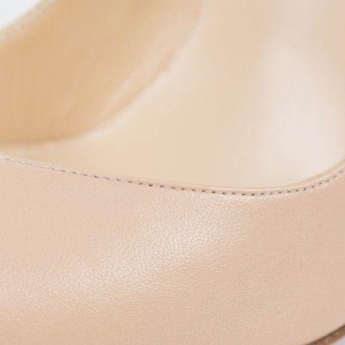 Breche 100mm Leather Pumps - Nude