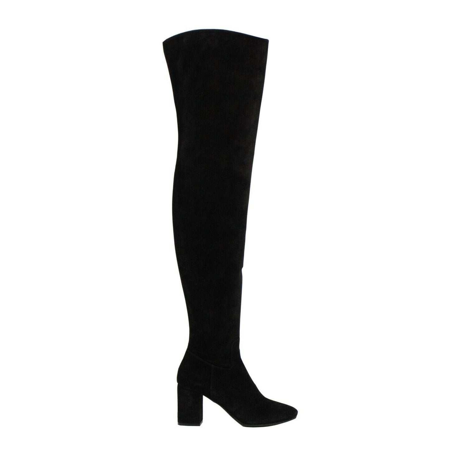 Velvet 'Ville' Over-The-Knee Boots - Black