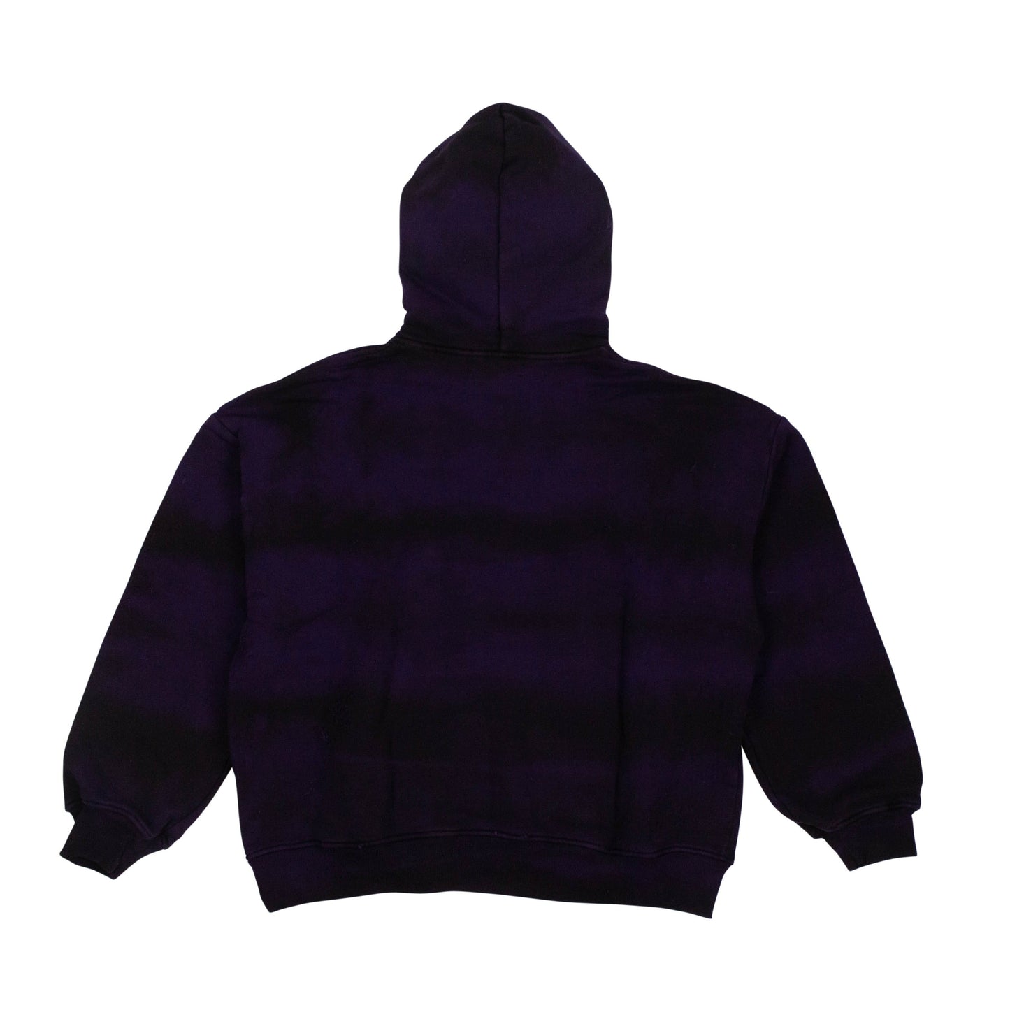 Tie-Dye 'Shotgun' Oversized Hoodie Sweatshirt - Purple