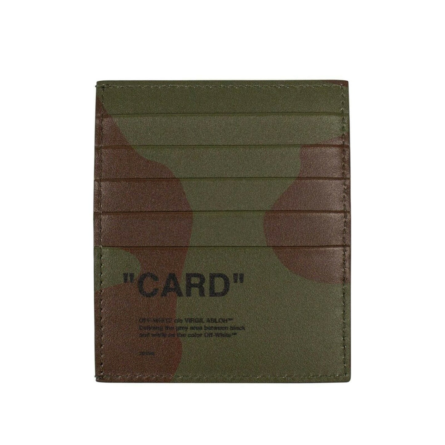 Camouflage Quote Cardholder Wallet