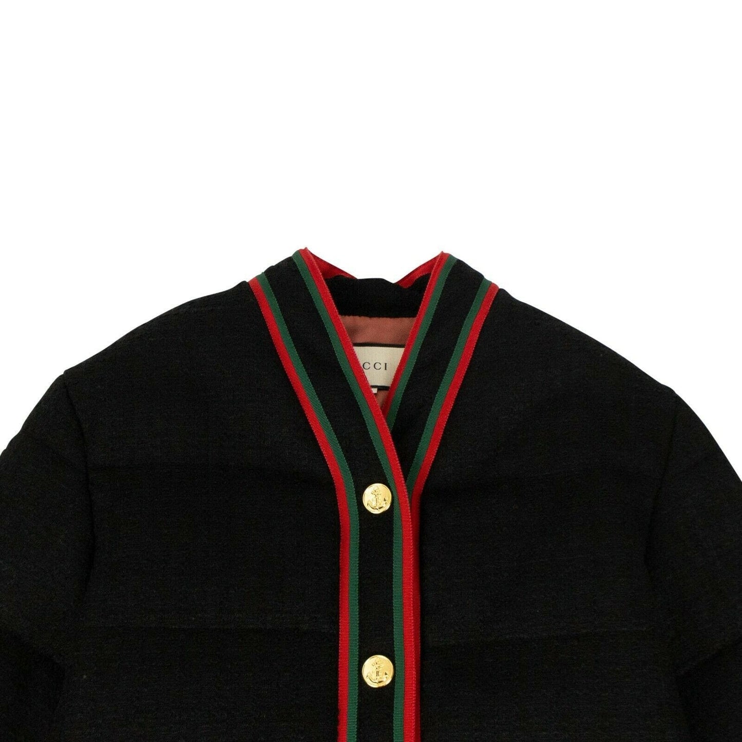Tweed Padded Jacket - Black
