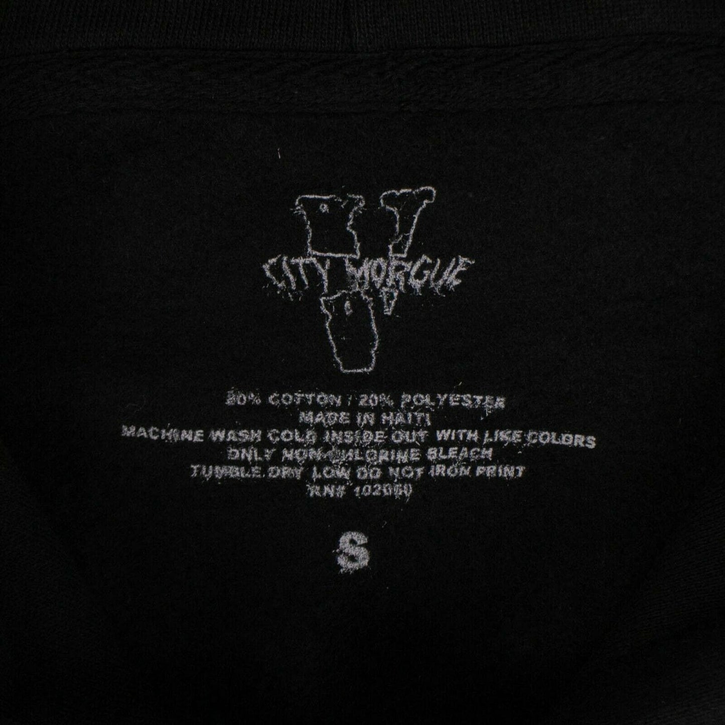 VLONE x CITY MORGUE Cotton Dogs Pullover Hoodie Sweatshirt - Black