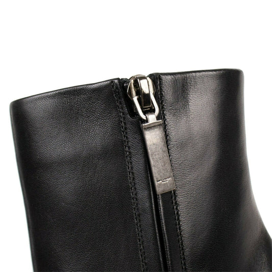 YSL Opyum Ankle Boots Heels -  Black