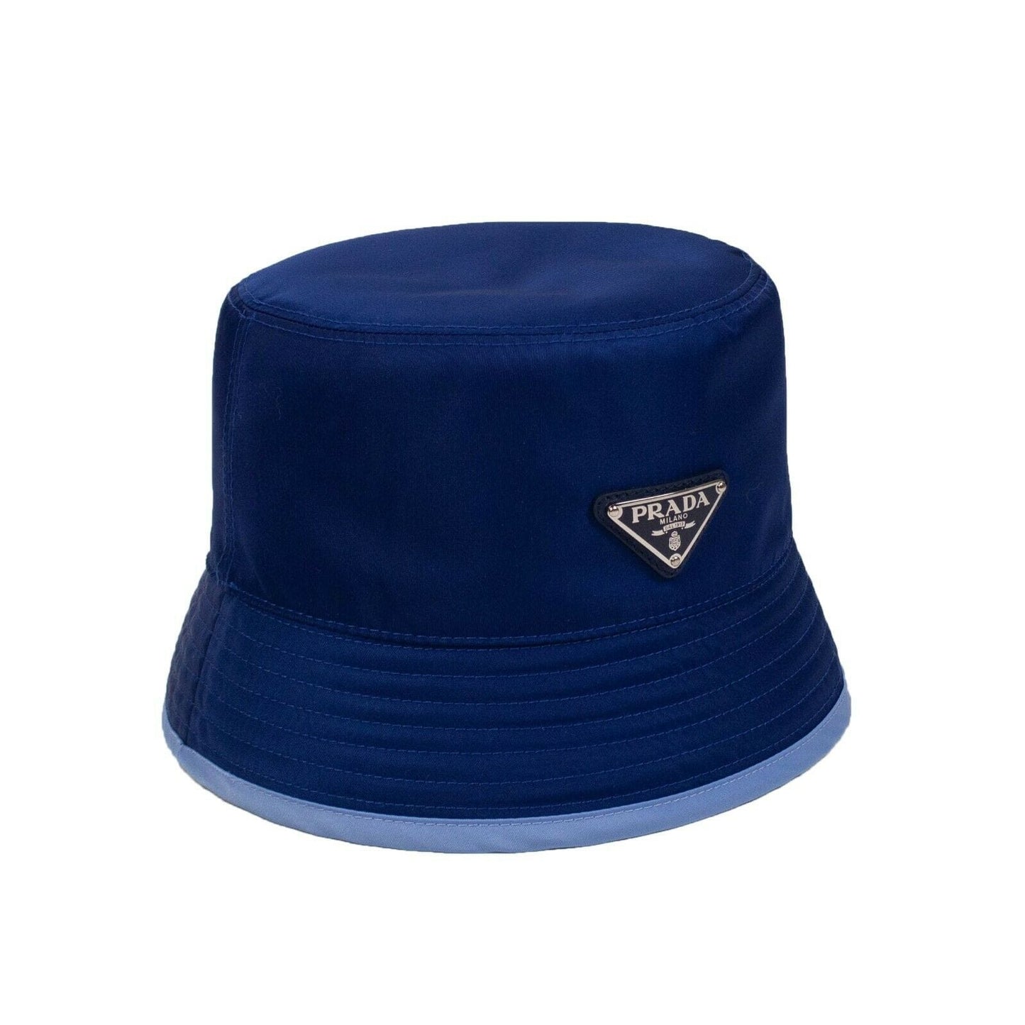 Nylon Reversible Logo Bucket Hat - Blue