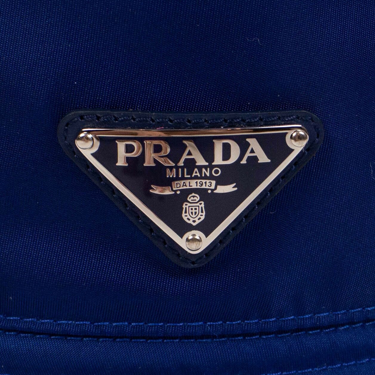 Nylon Reversible Logo Bucket Hat - Blue