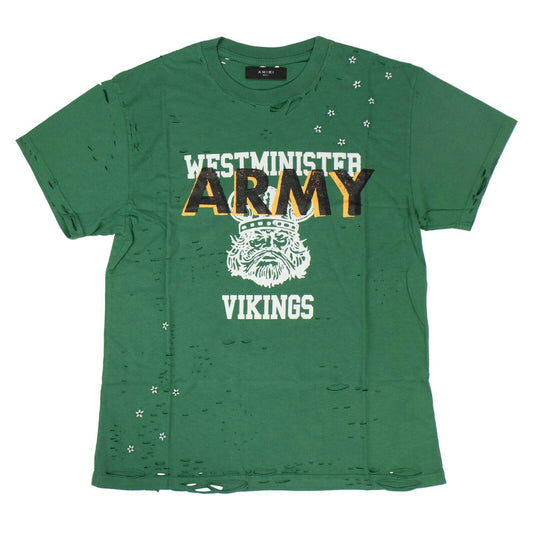 Army Vintage Inspired Oversize Short Sleeve T-Shirt - Green