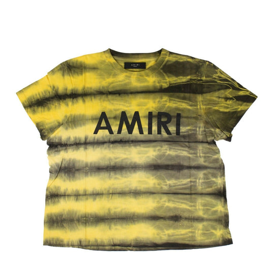 Tie-Dye Cotton Logo Short Sleeve T-Shirt - Yellow
