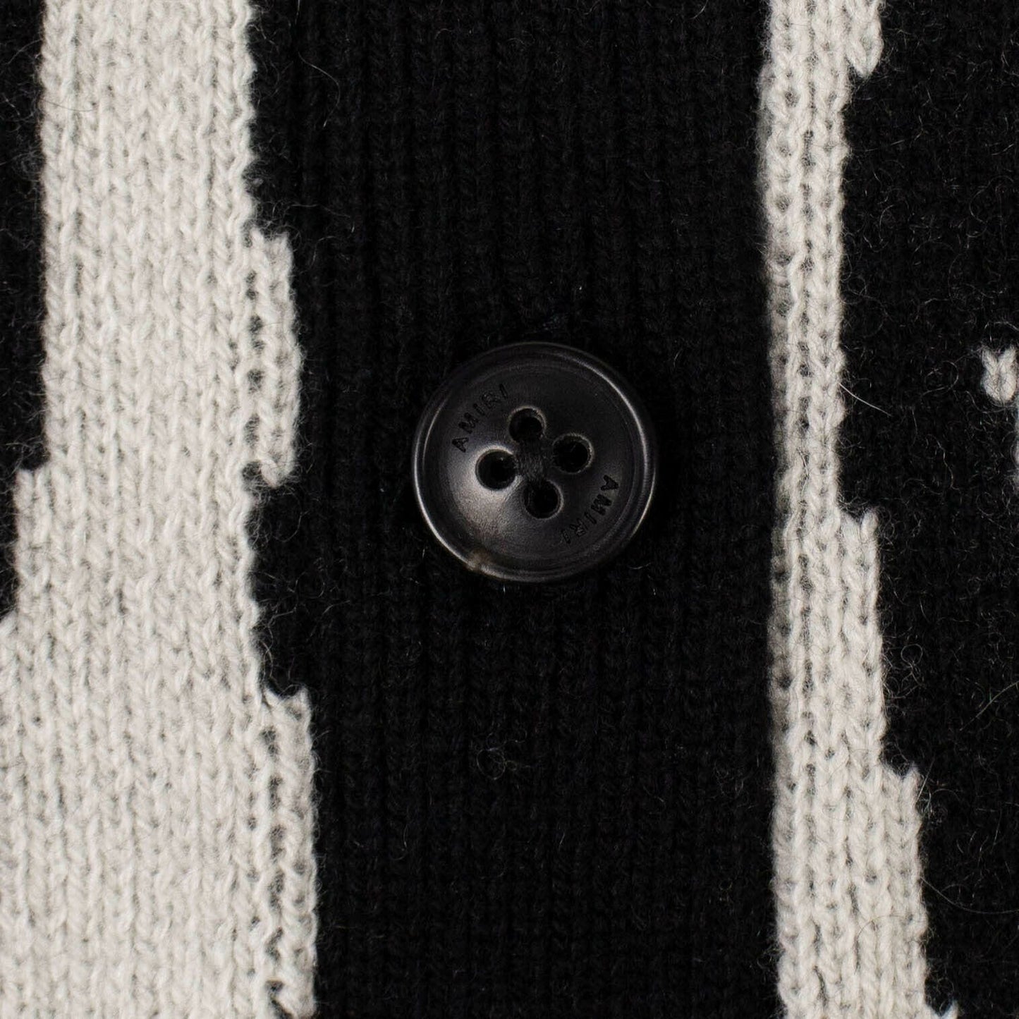 Zebra Extra Long Cardigan Sweater - Black And White