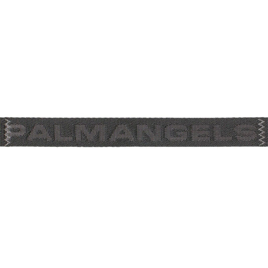 Canvas Logo Buckle Belt - Black