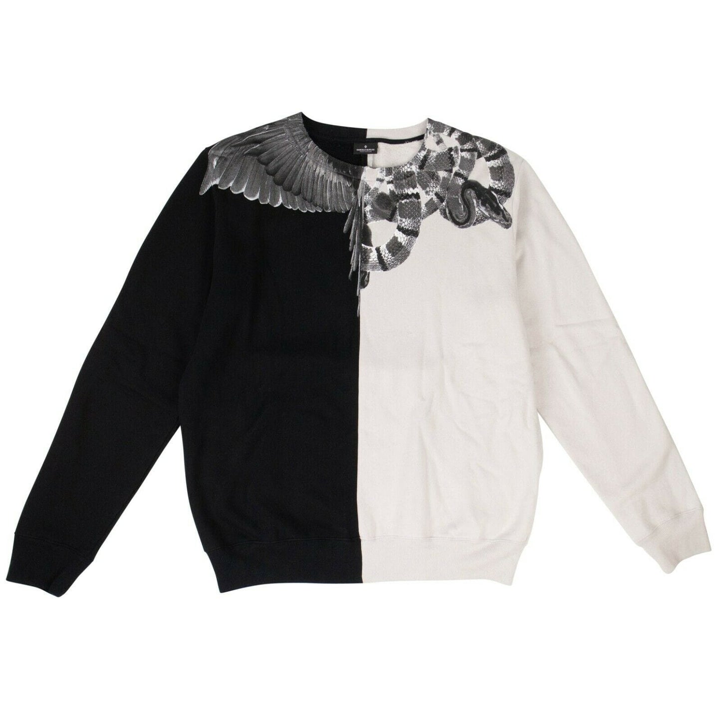 Wings And Snake Crewneck Sweatshirt - Black/Gray