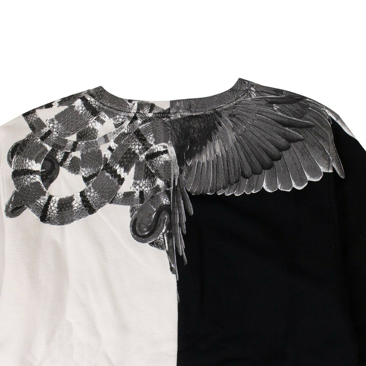 Wings And Snake Crewneck Sweatshirt - Black/Gray