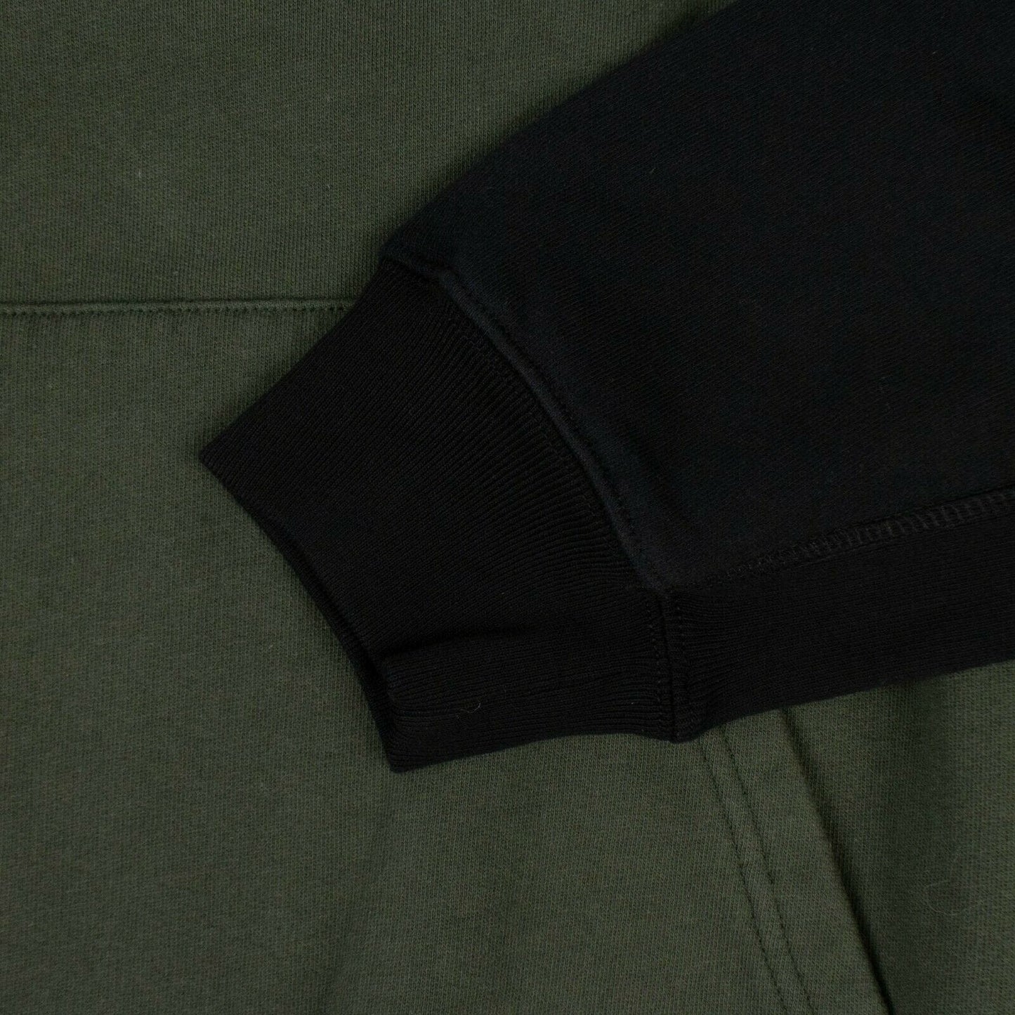 NWT MARCELO BURLON Black/Green Contrast Panel Team Hoodie Sweatshirt Size L $510