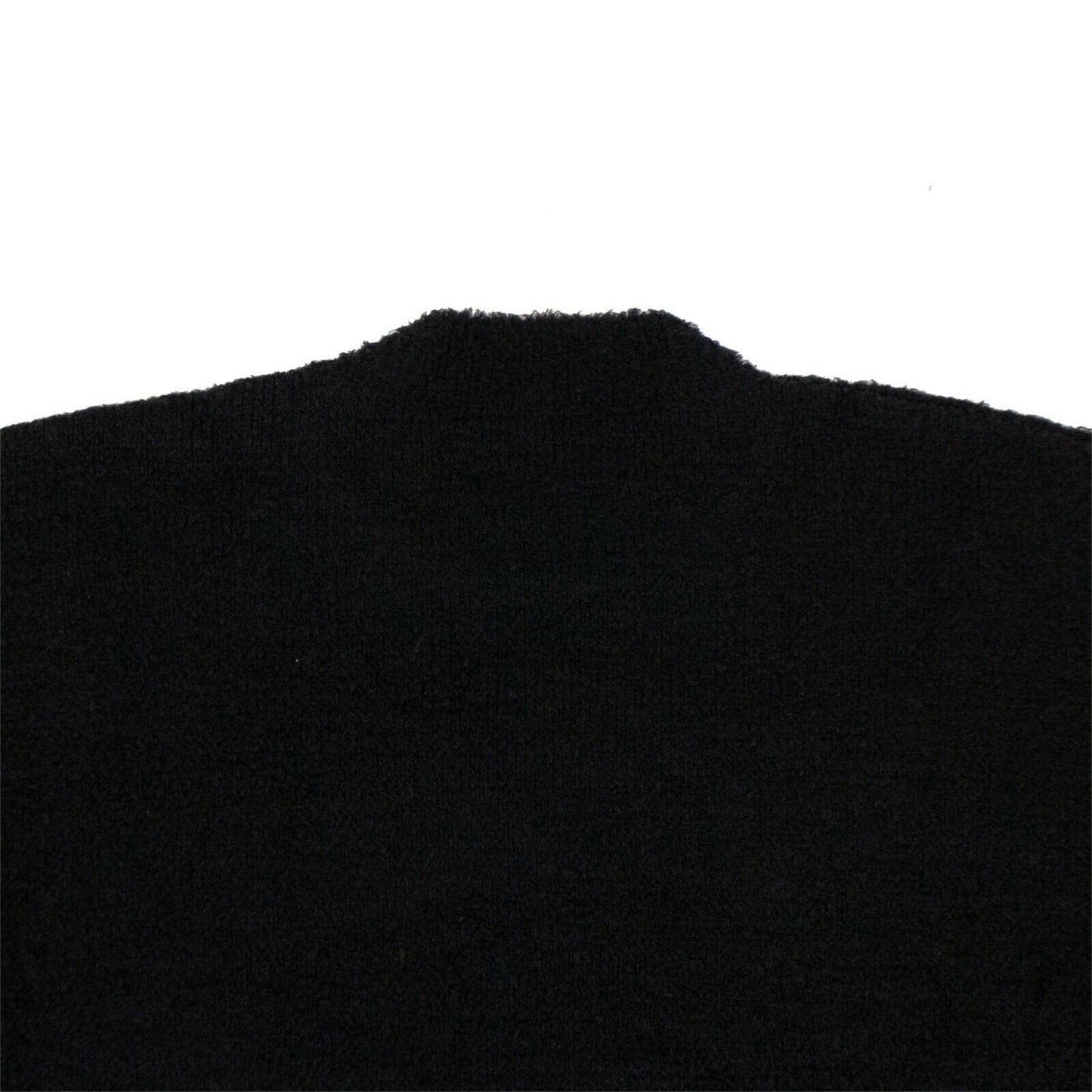 Wool 'Lost Boys Face' Oversized Sweater - Black