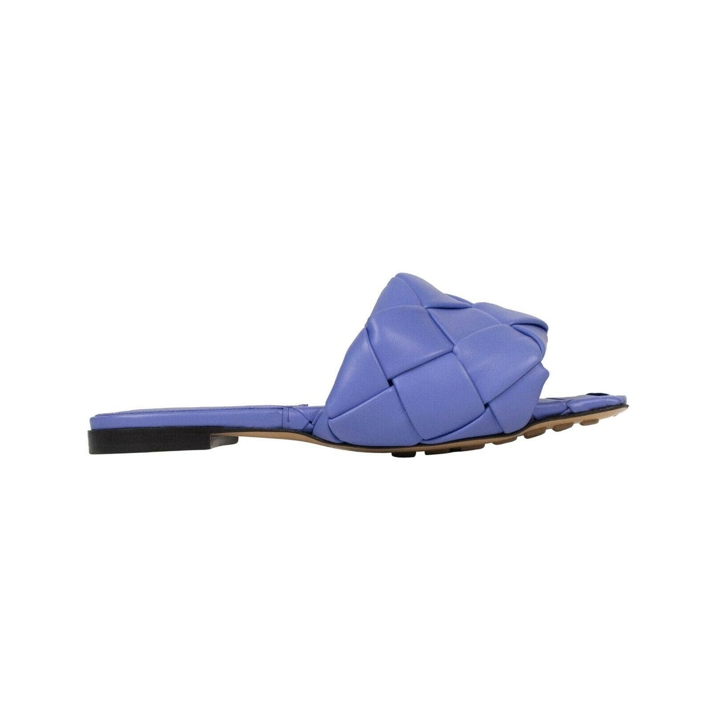 Leather 'BV Lido' Flat Sandals - Purple