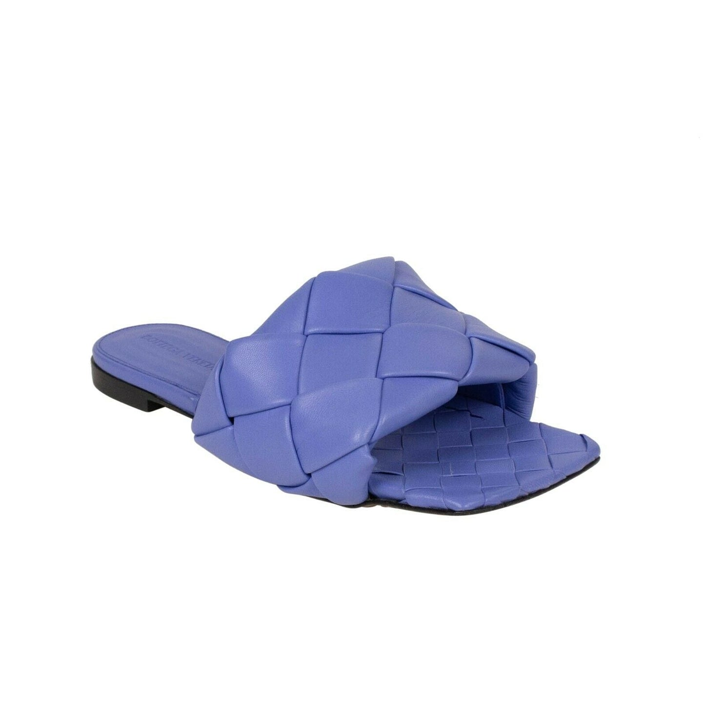 Leather 'BV Lido' Flat Sandals - Purple