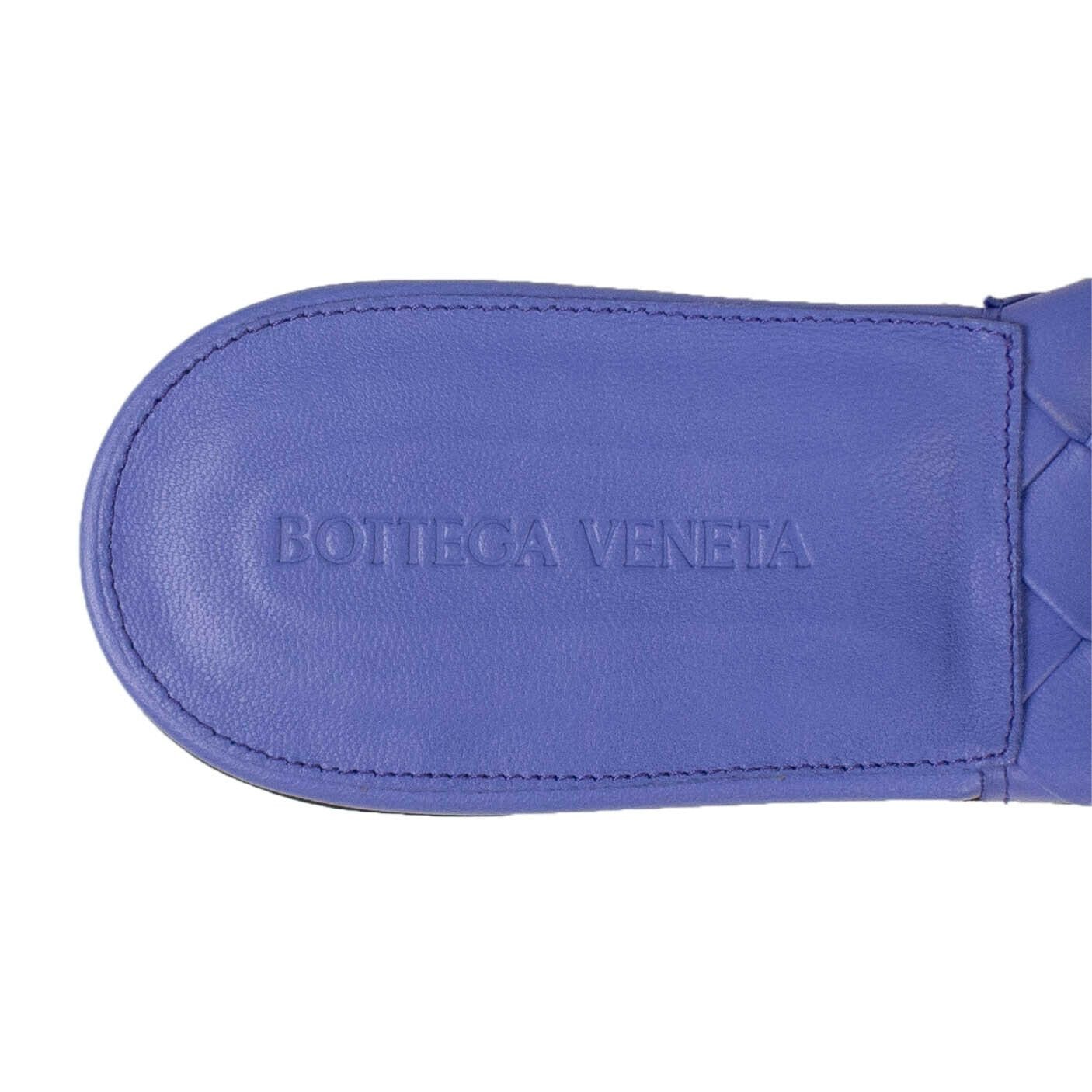 Leather 'BV Lido' Flat Sandals - Purple