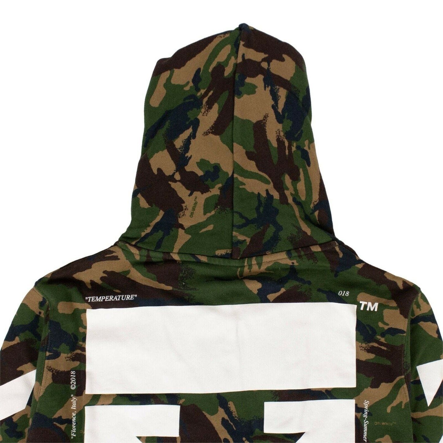 Camouflage Diag Zip-Up Sweater - Green