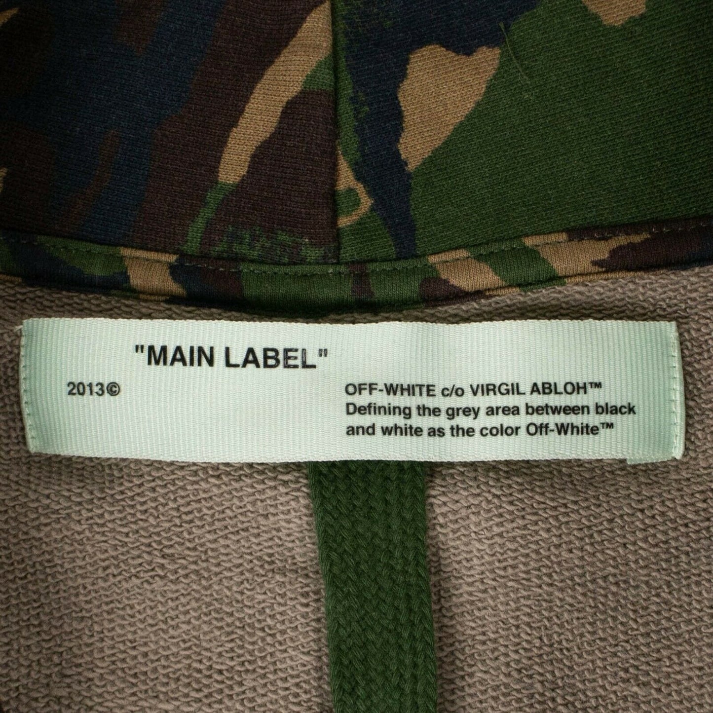 Camouflage Diag Zip-Up Sweater - Green