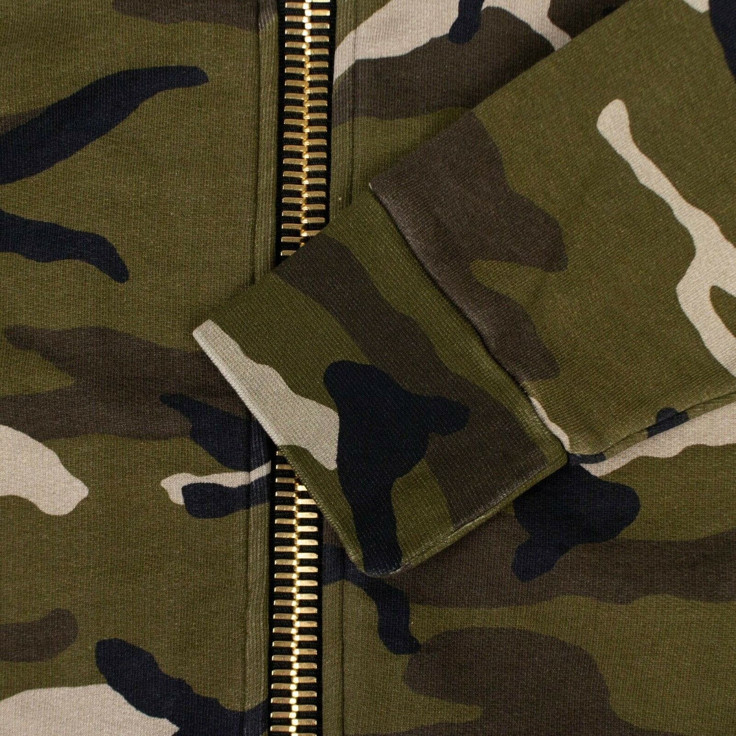 Camouflage Maxi Zip-Up Hoodie Sweatshirt