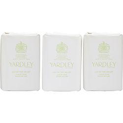 Yardley By Yardley Lily Of The Valley Luxury Soaps 3 X 3.5 Oz Each (new Packaging)