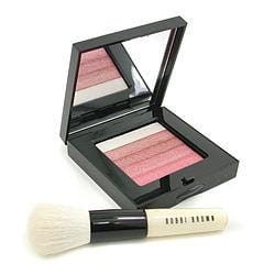 Bobbi Brown Rose Shimmer Brick Set: Rose Shimmer Brick Compact + Mini Face Blender Brush ( Limited Edition ) --2pcs By Bobbi Brown
