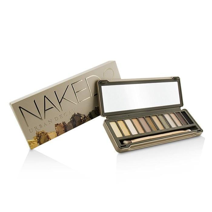 Naked 2 Eyeshadow Palette: 12x Eyeshadow, 1x Doubled Ended Shadow/blending Brush - -