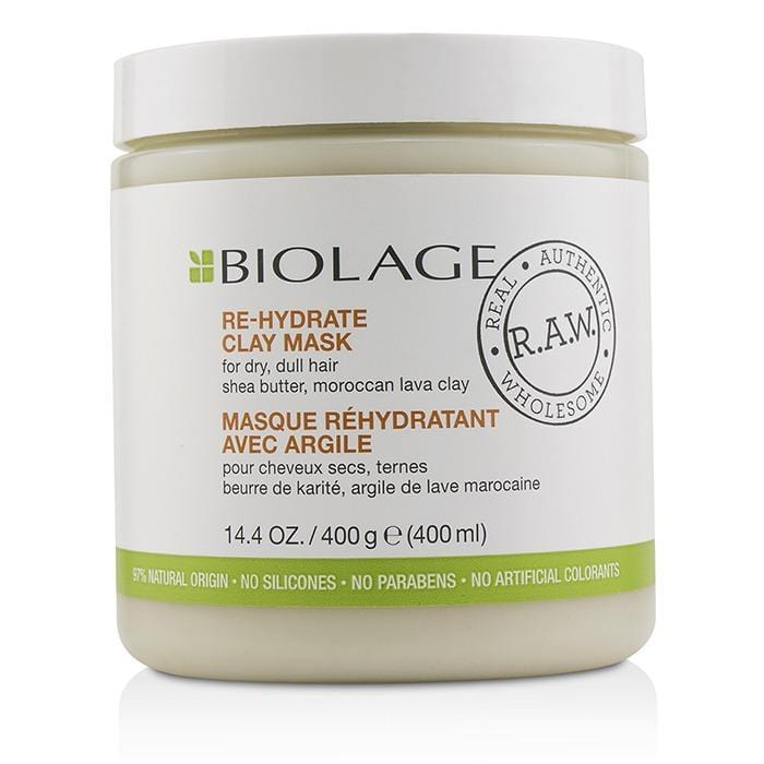 Biolage R.a.w. Re-hydrate Clay Mask (for Dry, Dull Hair) - 400ml/14.4oz