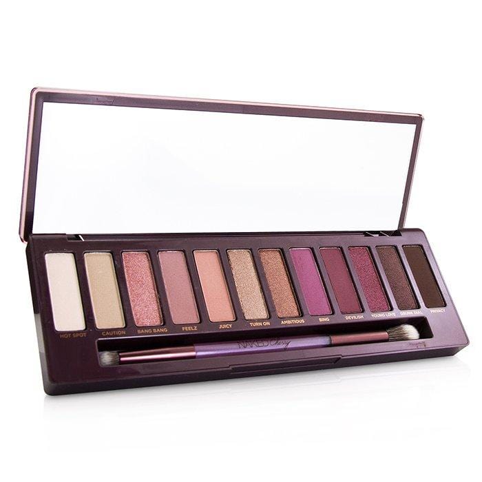 Naked Cherry Eyeshadow Palette: 12x Eyeshadow, 1x Double Ended Brush - 12x1.1g/0.038oz