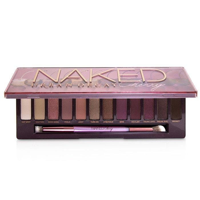Naked Cherry Eyeshadow Palette: 12x Eyeshadow, 1x Double Ended Brush - 12x1.1g/0.038oz