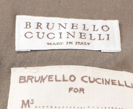 Brunello Cucinelli Brown Mink Fur Reversible Jacket Vest Size 4/40 $23655