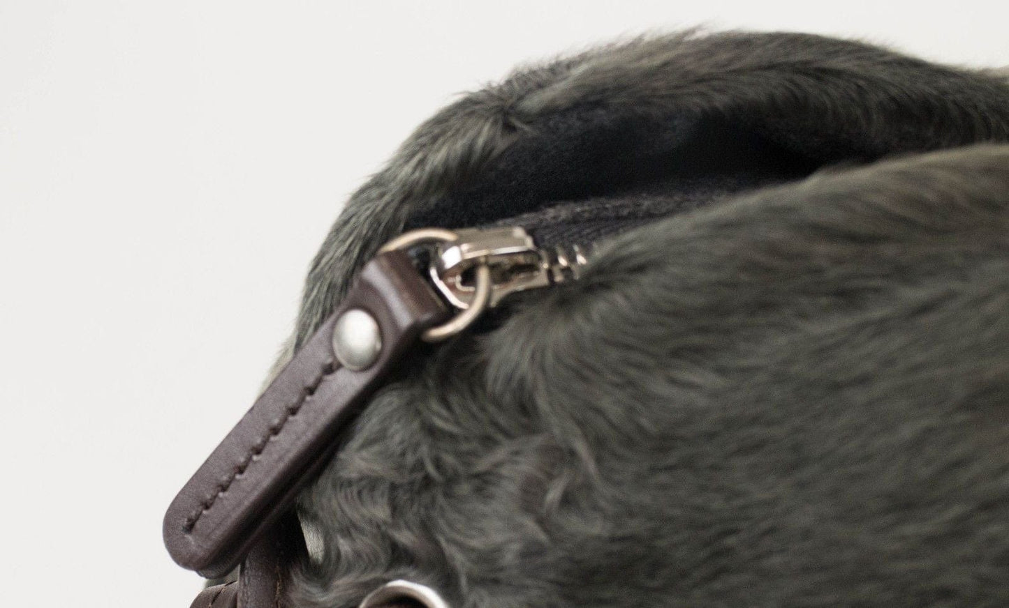 Astrakhan Lamb Fur Handbag - Olive